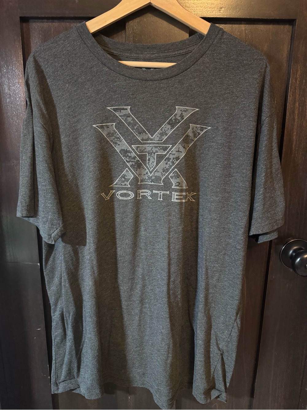 Vortex Men's Charcoal Short-Sleeve Logo Tee